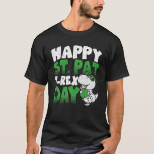 Camiseta Feliz dia das Ruas   Dino T Rex   St Patricks D