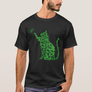 Camiseta Feliz Dia das Trapaças do Gato St Gato Leprechaun
