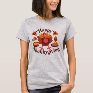Camiseta Feliz Dia de Ação de Graças