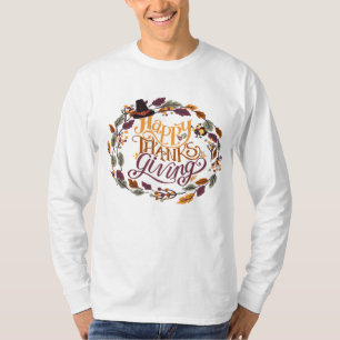 Camiseta Feliz Dia de Ação de Graças