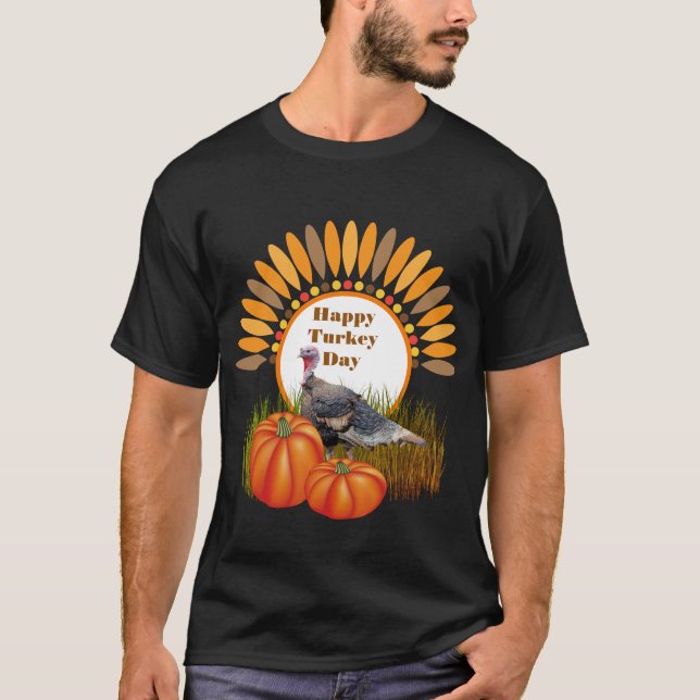 Camiseta Feliz Dia de Ação de Graças (Frente)