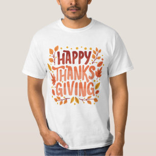 Camiseta Feliz Dia de Ação de Graças
