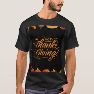 CAMISETA FELIZ DIA DE AÇÃO DE GRAÇAS