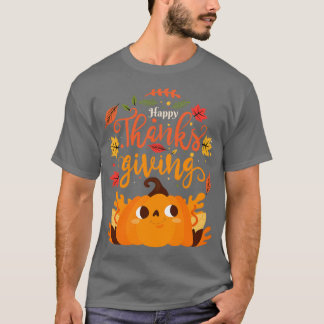 Camiseta Feliz Dia de Ação de Graças à Turquia Feliz Dia de