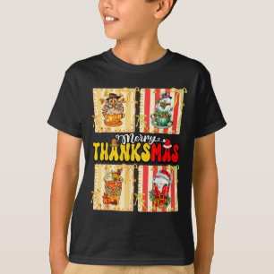 Camiseta Feliz Dia de Ação de Graças Abóbora Sce Latte Café