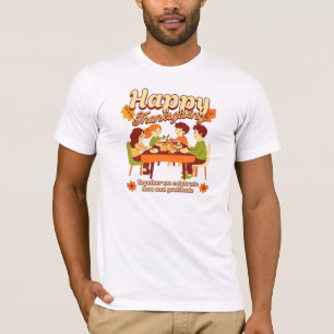 Camiseta Feliz Dia de Ação de Graças - Amor em família