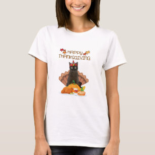Camiseta Feliz Dia de Ação de Graças Birmanês Gift Engraçad