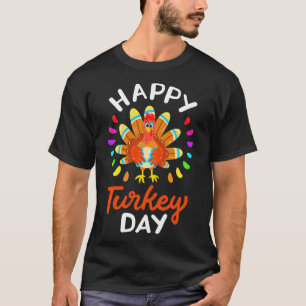Camiseta Feliz Dia de Ação de Graças da Turquia 1