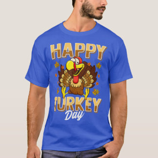 Camiseta Feliz Dia de Ação de Graças da Turquia Feriado G