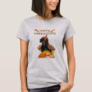 Camiseta Feliz Dia de Ação de Graças Dachshund Gift Dog 