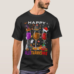 Camiseta Feliz Dia de Ação de Graças de Dia das Bruxas de M
