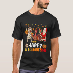 Camiseta Feliz Dia de Ação de Graças de Halloween de Hallot