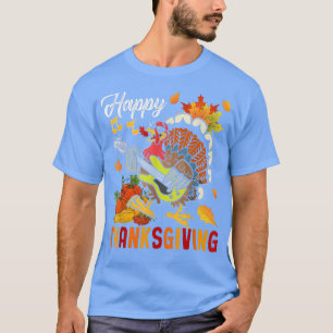 Camiseta Feliz Dia de Ação de Graças Deixa Pumpkin Tocar na