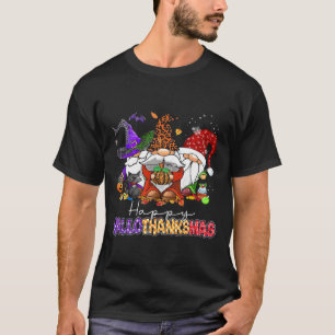 Camiseta Feliz Dia de Ação de Graças dos Gnomos de Hallotha