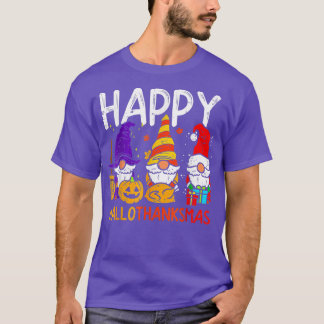 Camiseta Feliz Dia de Ação de Graças dos Gnomos de Hallotha