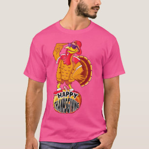 Camiseta Feliz Dia de Ação de Graças Engraçado Dia da Turqu