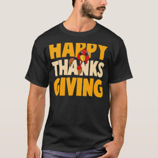 Camiseta Feliz Dia de Ação de Graças Engraçado Peregrino Tu
