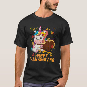 Camiseta Feliz Dia de Ação de Graças Engraçado Turquia 
