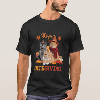 Camiseta Feliz Dia de Ação de Graças Feliz Veste Pilgr
