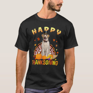 Camiseta Feliz Dia de Ação de Graças Labrador Retriever Per