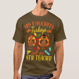 Camiseta Feliz Dia de Ação de Graças Meus Perus Favoritos M