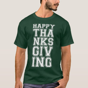 Camiseta Feliz Dia de Ação de Graças para Meninas Crianças