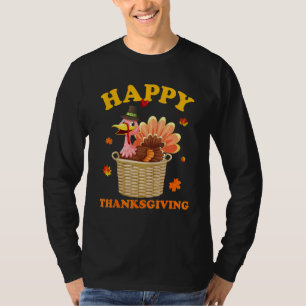 Camiseta Feliz Dia de Ação de Graças para Meninos Meninas C