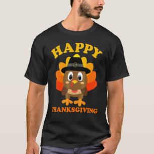 Camiseta Feliz Dia de Ação de Graças para Meninos Meninas C
