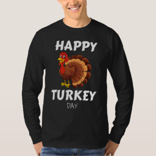 Camiseta Feliz Dia de Ação de Graças  Pequeno Peregrino Fof