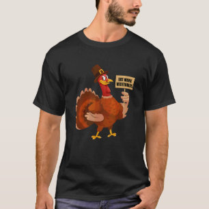 Camiseta Feliz Dia de Ação de Graças Peregrino Peru Para o 