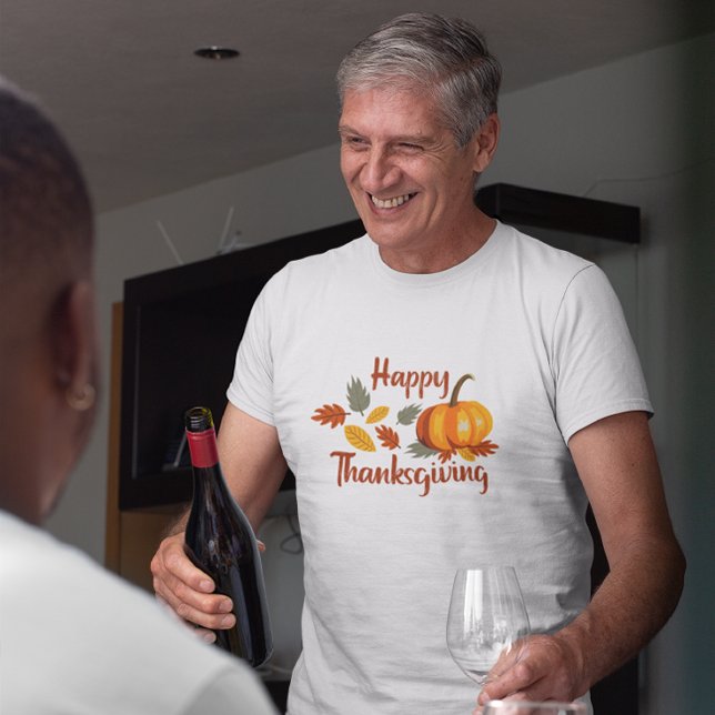 Camiseta Feliz Dia de Ação de Graças Pumpkin Autumn Deixa F (happy thanksgiving t shirt)