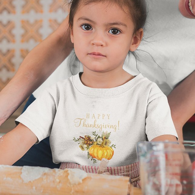 Camiseta Feliz Dia de Ação de Graças - queda rústica da abó (Criador carregado)