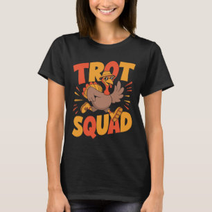 Camiseta Feliz Dia de Ação de Graças Turkey Trot Squad Dive