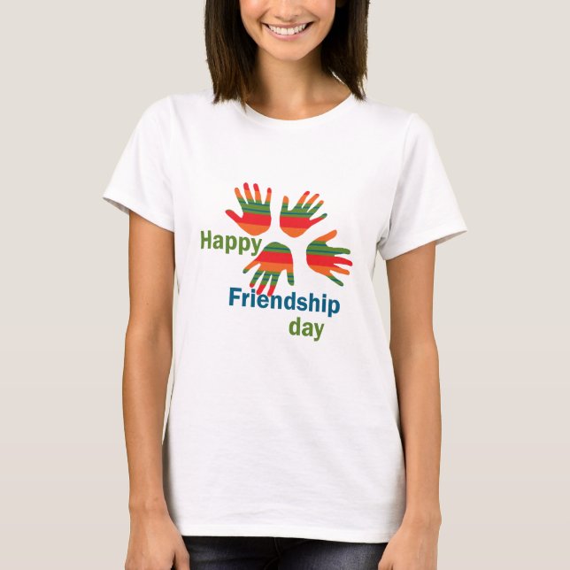 Camiseta Feliz dia de amizade (Frente)