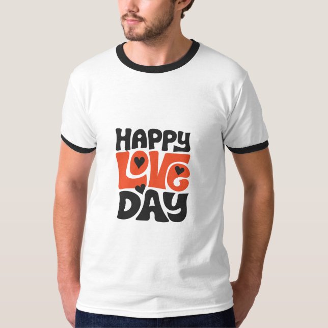 Camiseta Feliz dia de amor (Frente)