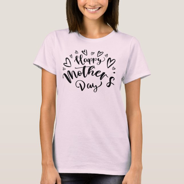 Camiseta Feliz dia de as mães_03 T-Shirt (Frente)