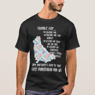 Camiseta Feliz Dia de as mães 2021 Cão-mãe da Pomerânia