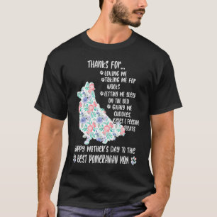 Camiseta Feliz Dia de as mães 2021 Cão-mãe da Pomerânia