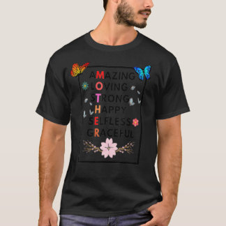 Camiseta Feliz Dia de as mães 2022 Para Mulheres Mãe Avó