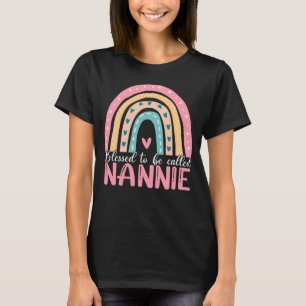 Camiseta Feliz dia de as mães Abençoado Por Ser Chamado Nan
