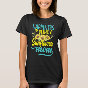 Camiseta Feliz Dia de as mães Amarelo-Amarelo-girassol Mãe