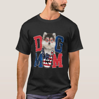 Camiseta Feliz Dia de as mães Cachorro Mãe Cachorro Mãe Ame