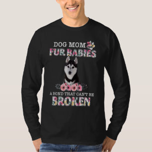Camiseta Feliz Dia de as mães Cachorro Mãe Peles Com Peles
