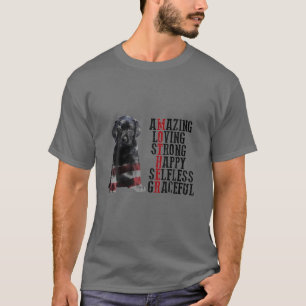 Camiseta Feliz Dia de as mães Cachorro Mamãe Cachorro Dama 