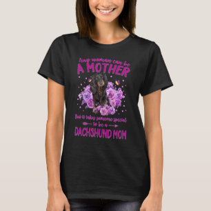 Camiseta Feliz Dia de as mães Cachshund Mãe Cão