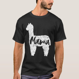 Camiseta Feliz dia de as mães Cute Ortopoldo Mama Llama Alp