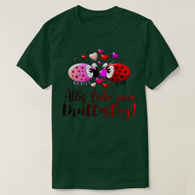 Camiseta Feliz dia de as mães Ladybug (Frente do Design)
