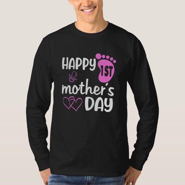 Camiseta Feliz Dia de as mães Mãe Mãe Mãe Mãe (Frente)
