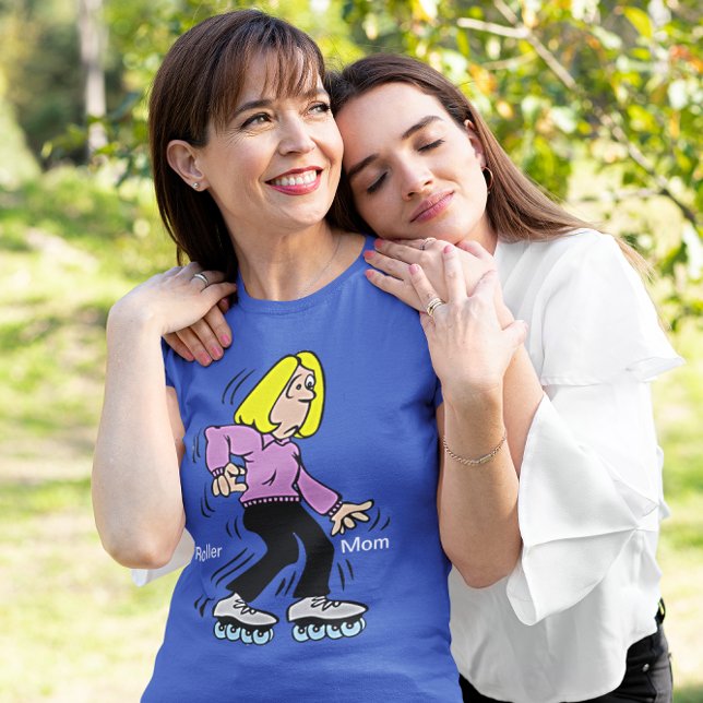 Camiseta Feliz Dia de as mães Roller Mãe (Happy Mother's Day Roller Mom T-Shirt)