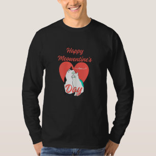 Camiseta Feliz Dia de Meowentine Dia de os namorados Engraç